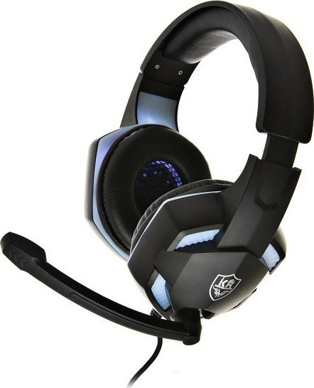 KR Audio KR-GM301 Over Ear Gaming Headset με σύνδεση 3.5mm / USB
